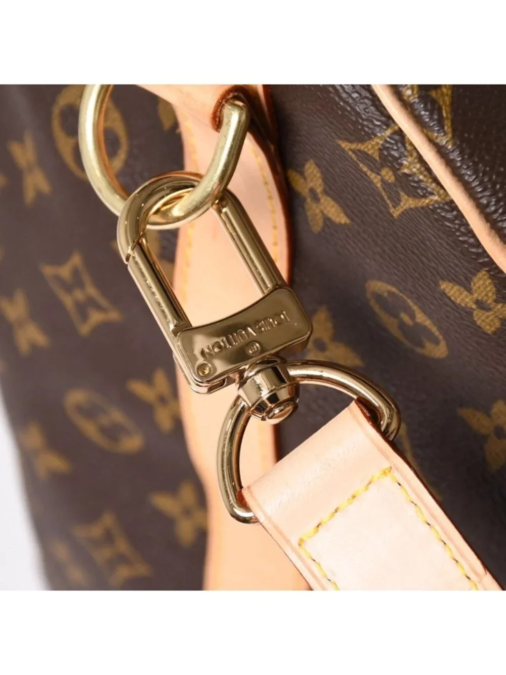 Louis Vuitton Monogram Keepall Bandouliere 55 2-Way Boston Bag Brown Canvas